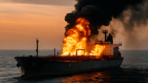 Shadow Fleet Tankers Blaze in Black Sea
