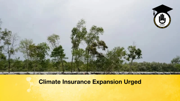 Climate Insurance Expansion Urged Climate Insurance Expansion Urged